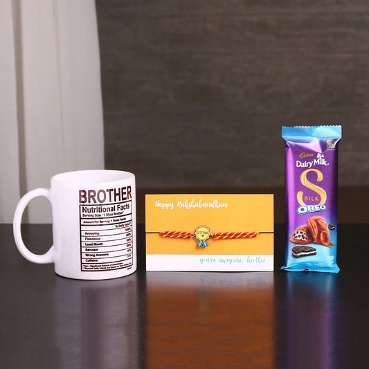Best Bro Rakhi, Mug & Treat Gift Set